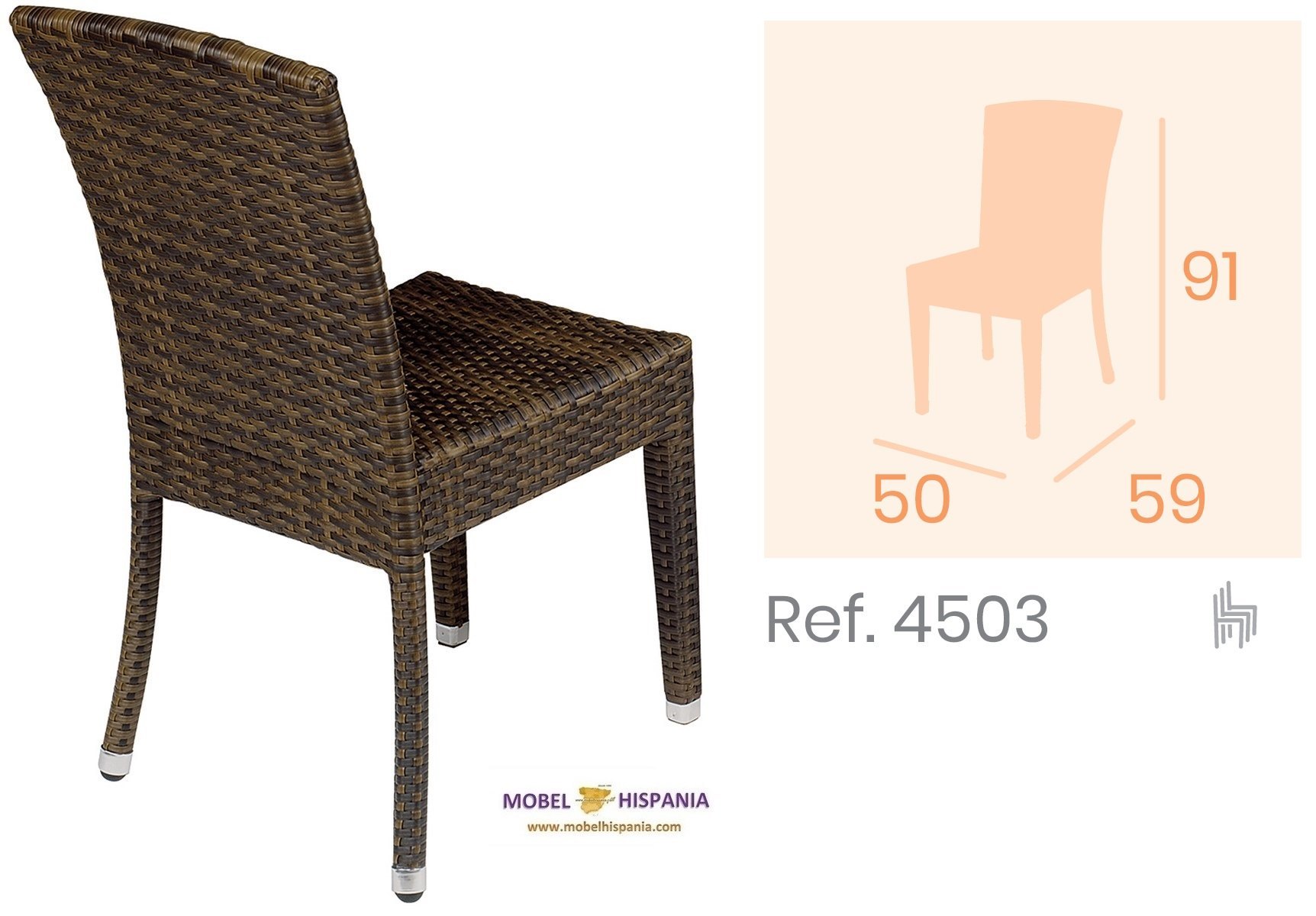 4503 Silla aluminio medula antracita 01