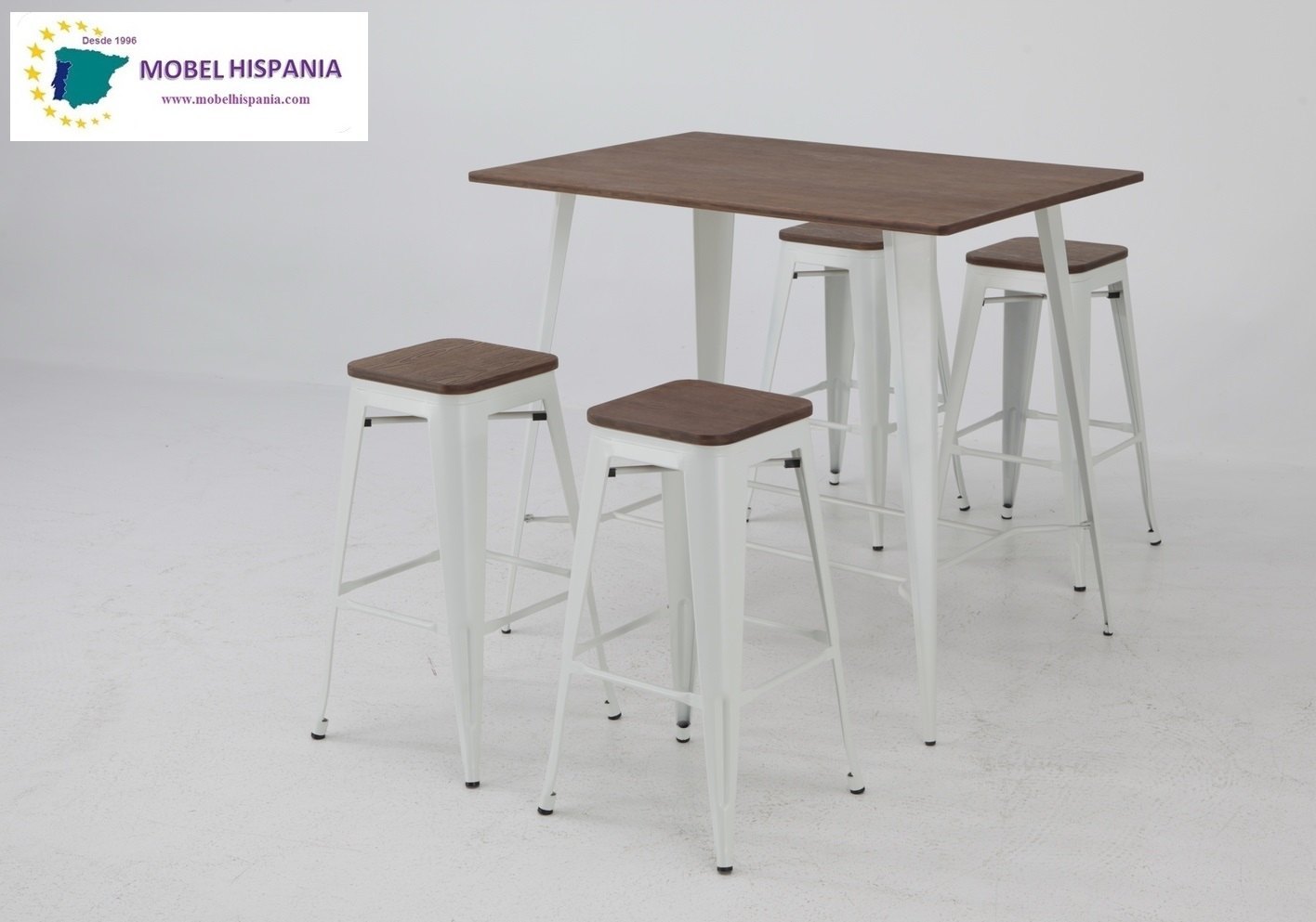 T1410 mesa alta bronce