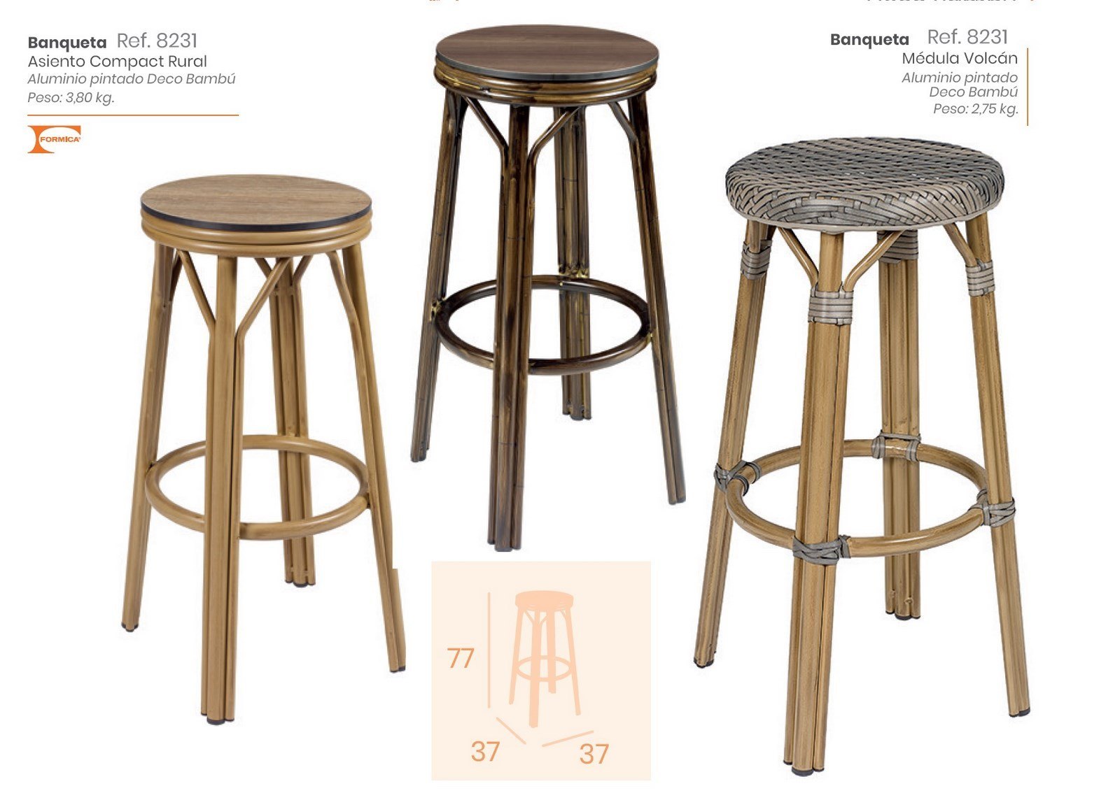 8231 Banqueta aluminio nogal compact nogal 04 1