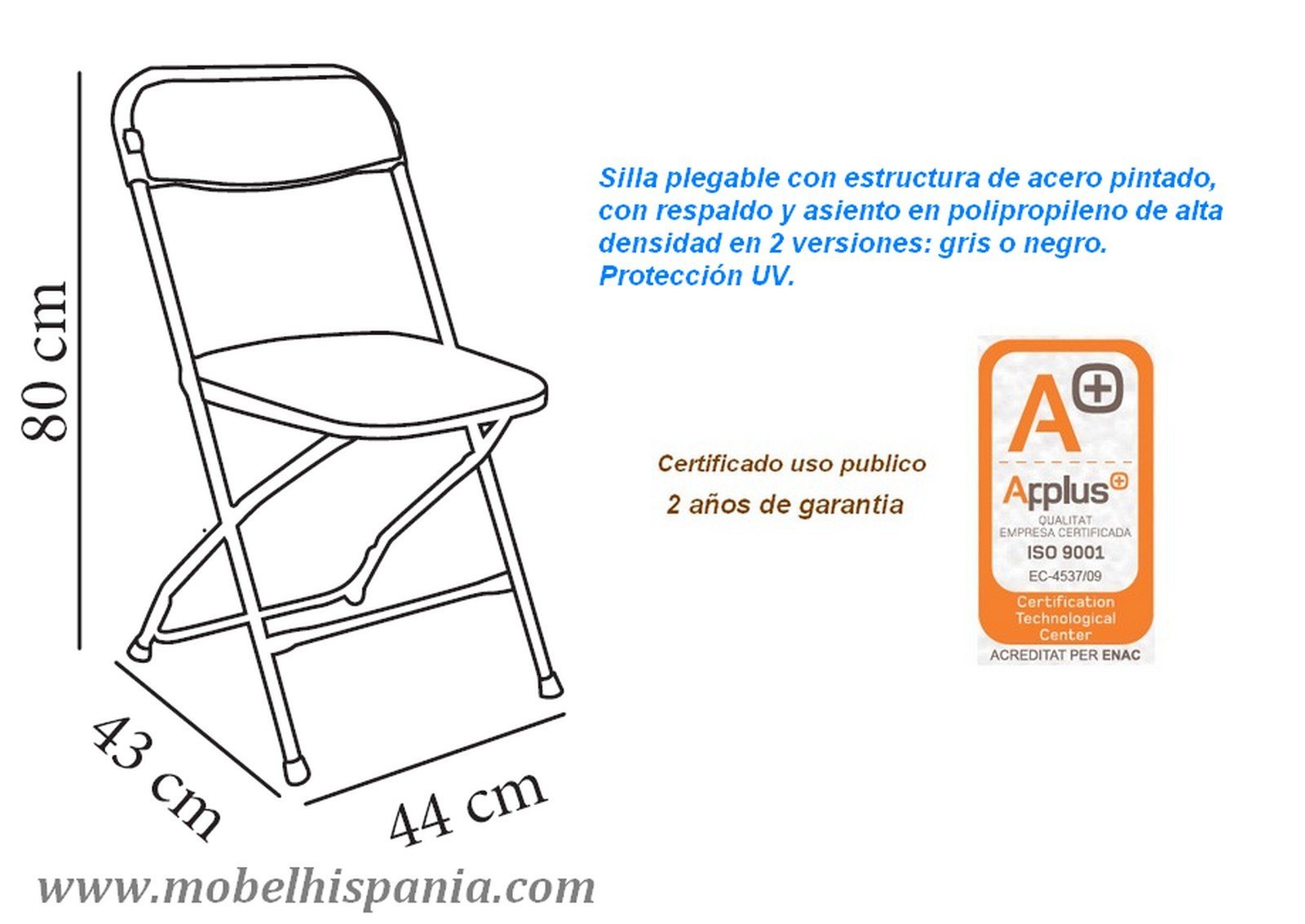 sam silla plegable eventos catering mobel hispania 02