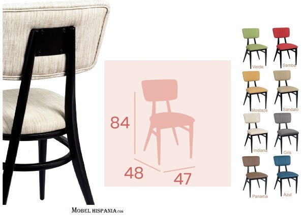 187 Silla metal tapizada indiana 01 1