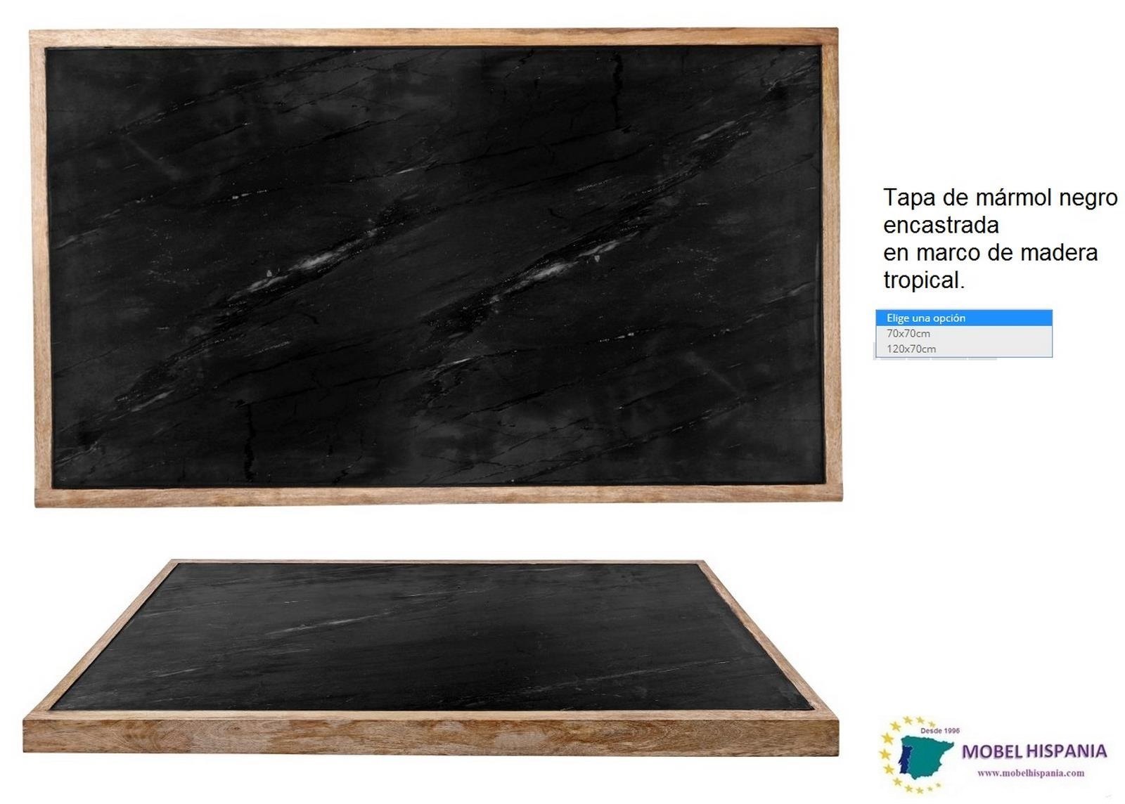 fisher tapa marmol marco madera