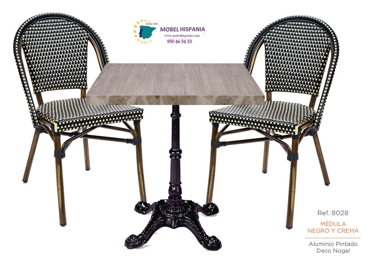 8029 silla aluminio bambu medula negro crema 03