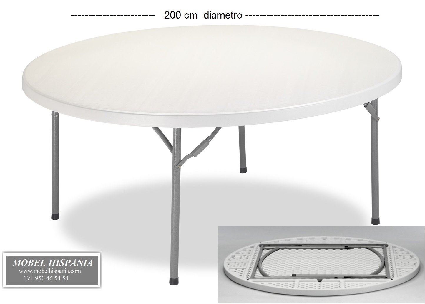 catering-mesa-200cm-plegable-redonda-hosteleria catering mesa 200cm plegable redonda hosteleria