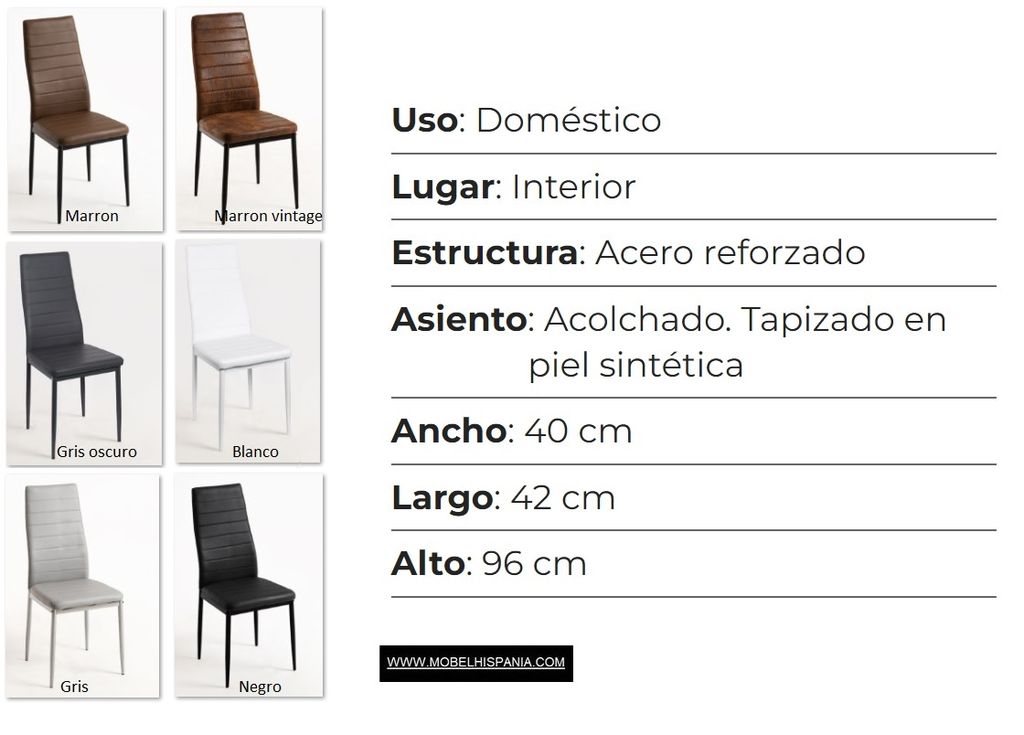 Clever Polipiel gris oscuro w 01