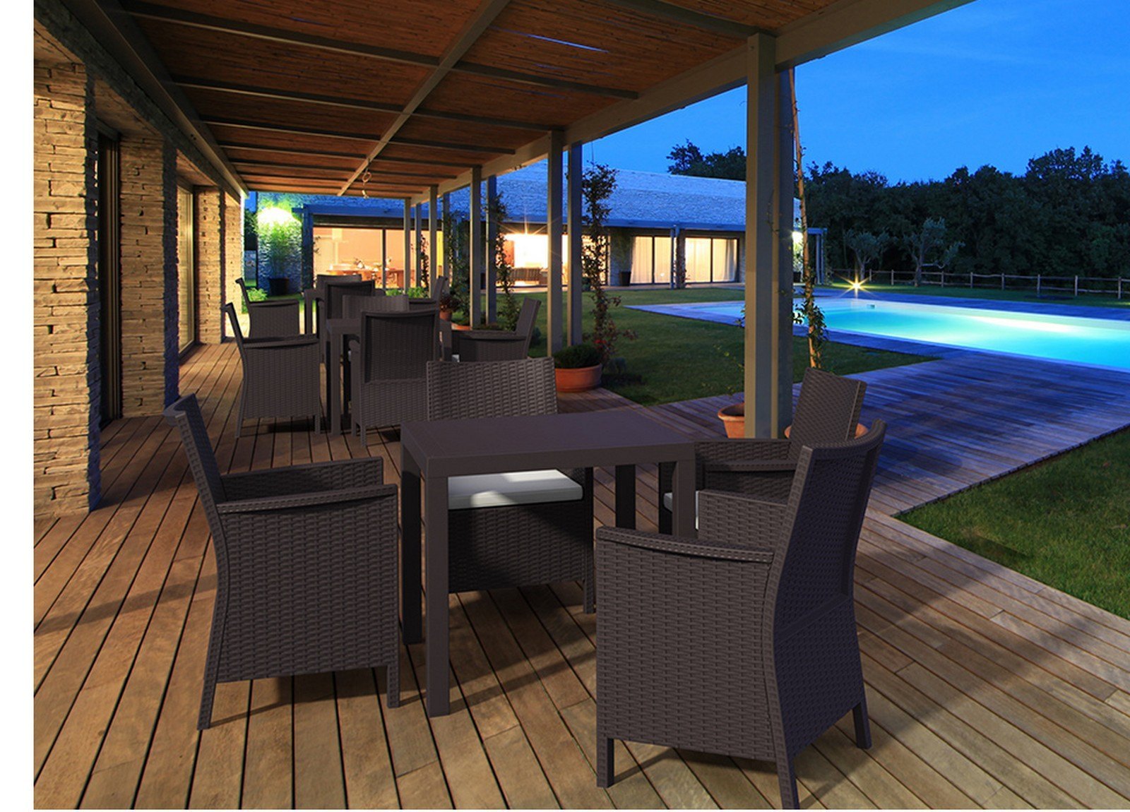 Indian mesa resina terrazas chocolate 04