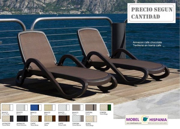 Omega tumbona tortora blanca 13