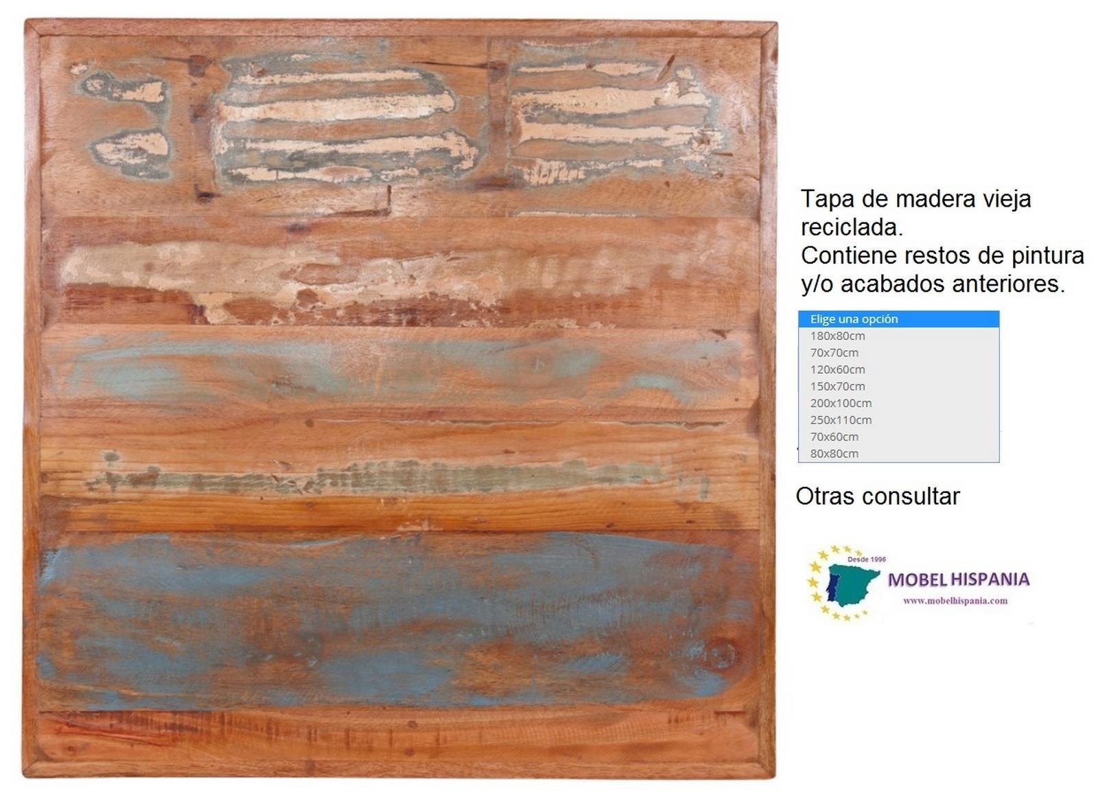 Bangalore tapa madera envejecida pintada