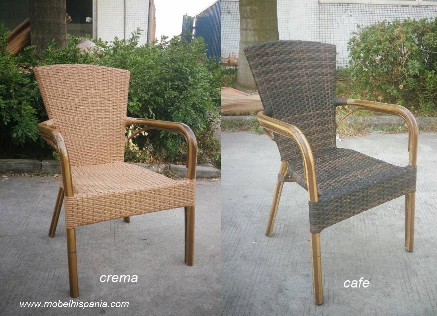 fillipinas sillon aluminio bambu bicolor mobel hispania