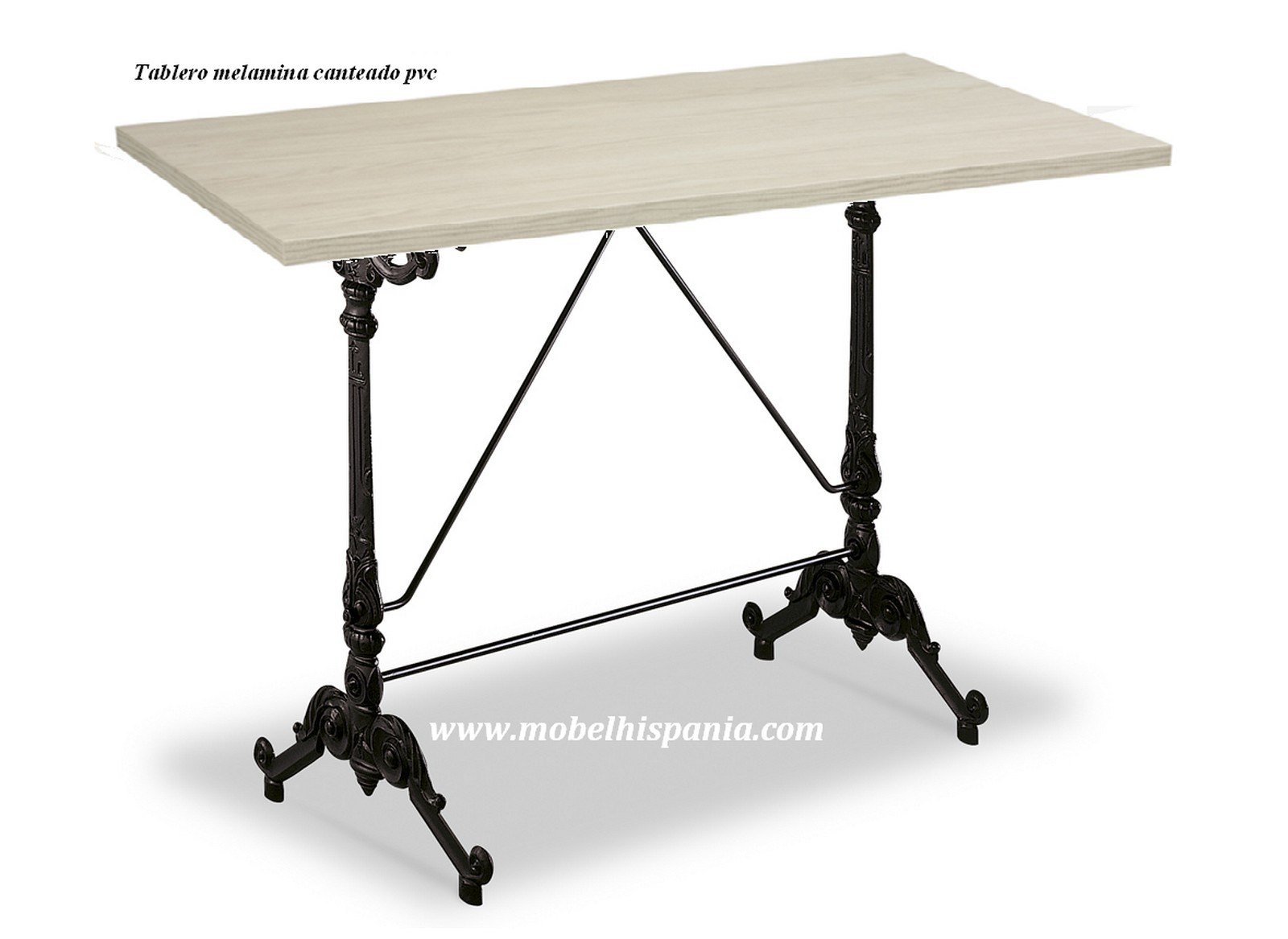 332 mesa pie forja fundicion tablero madera 02