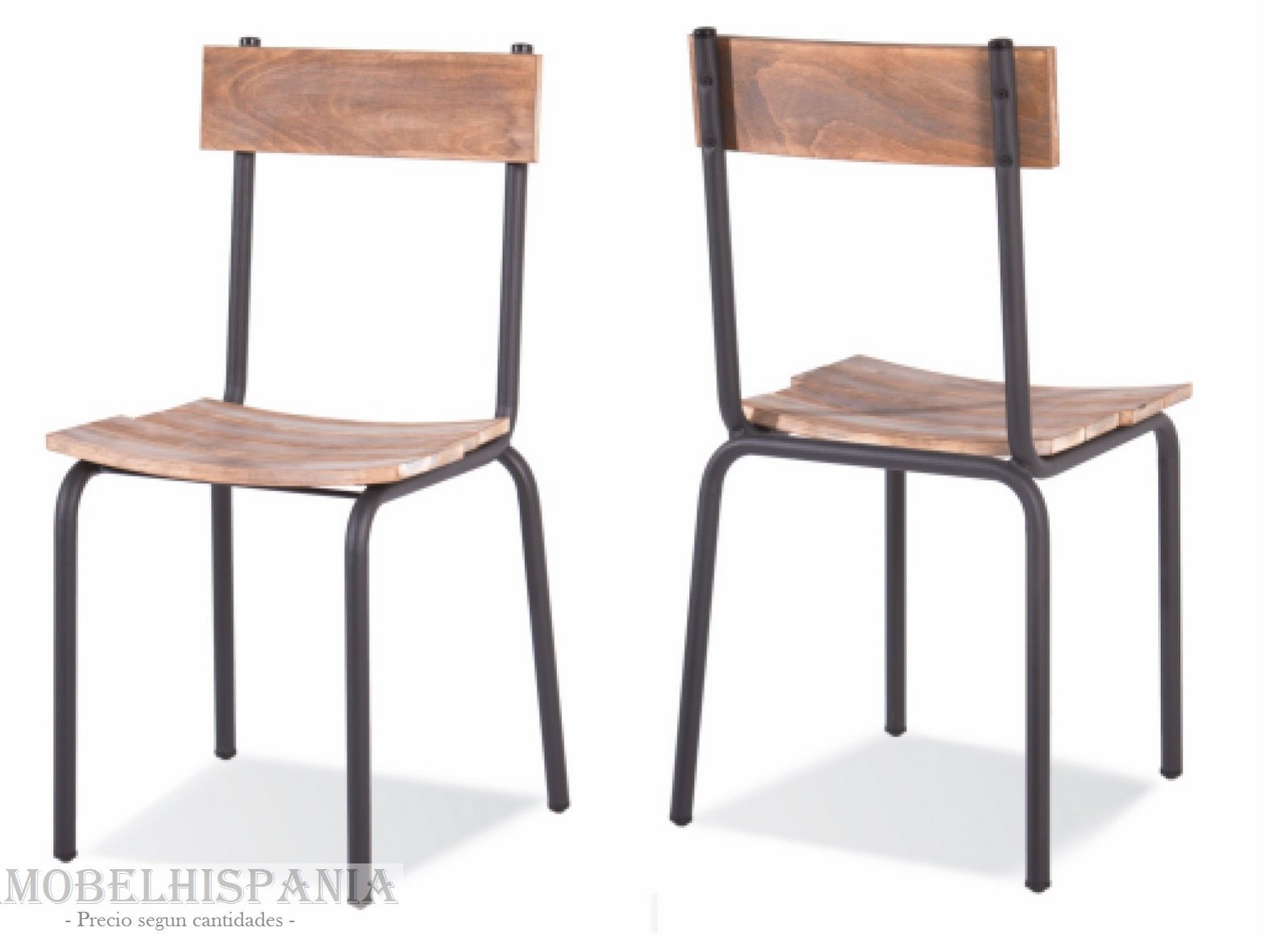 IRVING silla industrial metalica madera 1