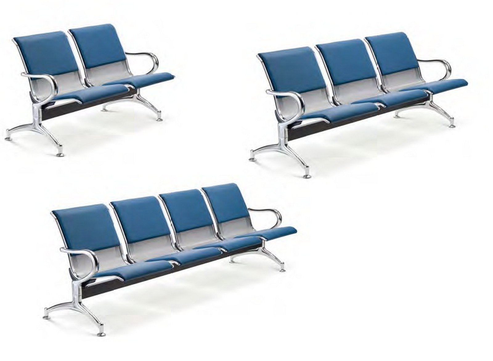 ala bancada metalica 3plazas tapizada mesa 04