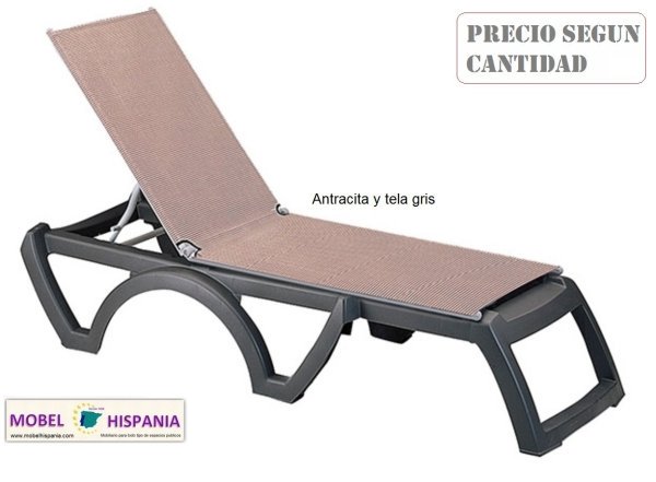 JAMAICA color tumbona antracitta marron