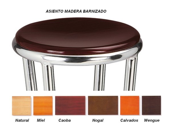 571 Taburete aluminio tapizado 03 1
