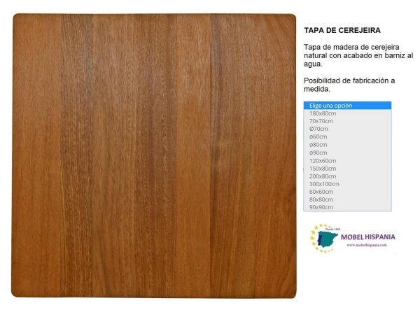 Cerejeira tapa madera de cerejeira