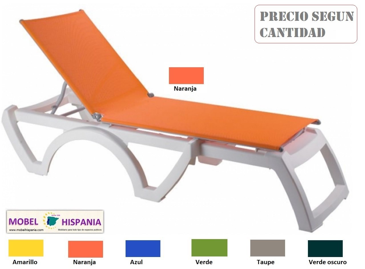 JAMAICA Beach tumbona polipropileno blanco 02