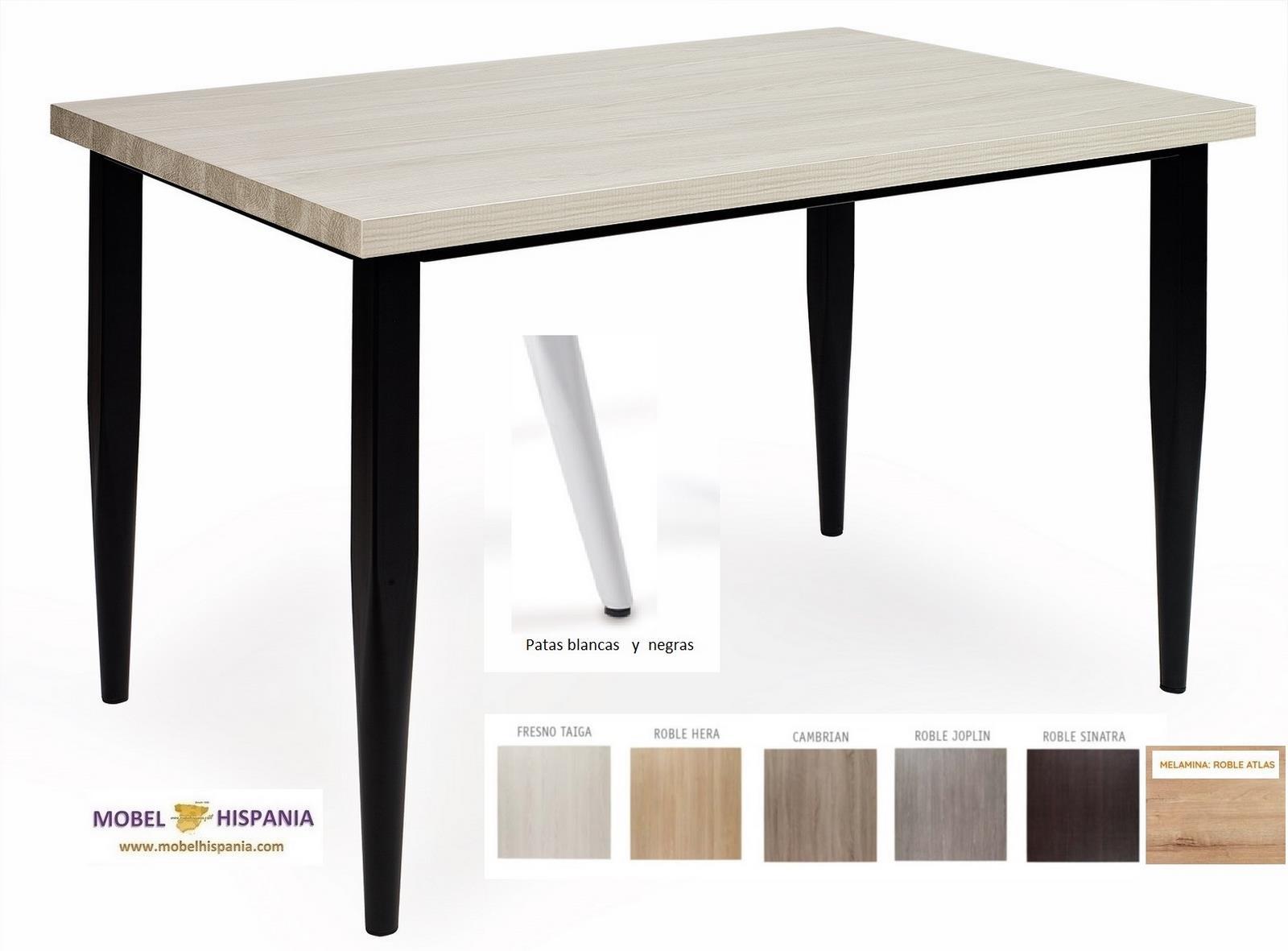 RB.912 mesa metal negro melamina 01