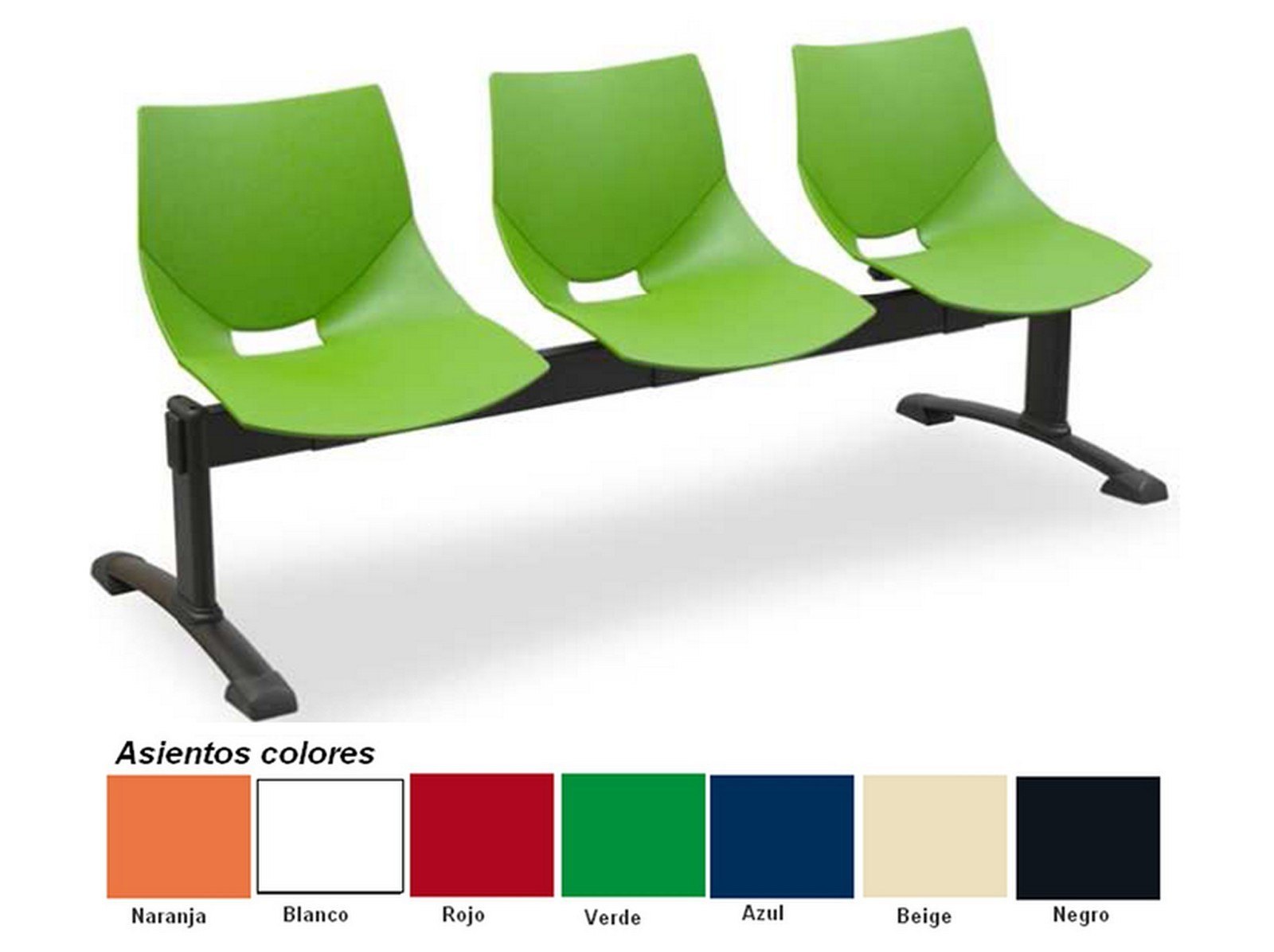 calipso bancada verde 3plazas