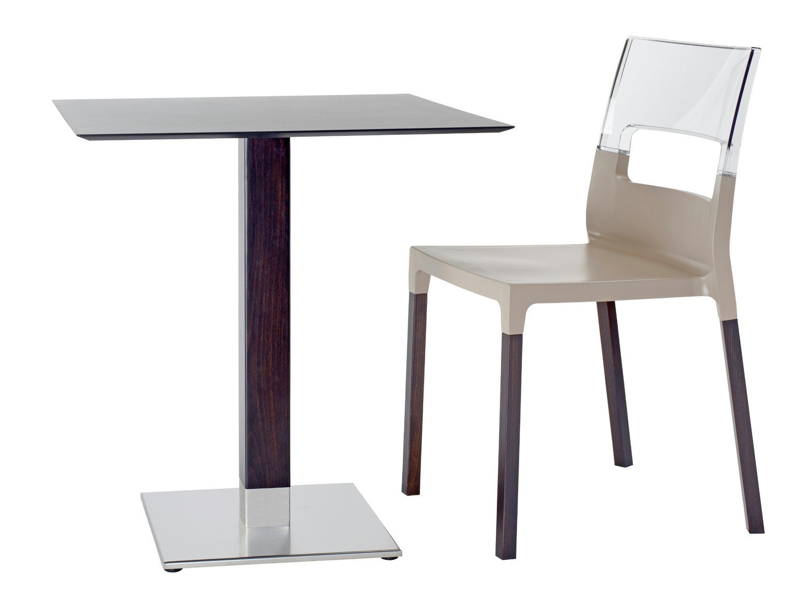 5150 Mesa inoxidable columna madera mobel hispania 02