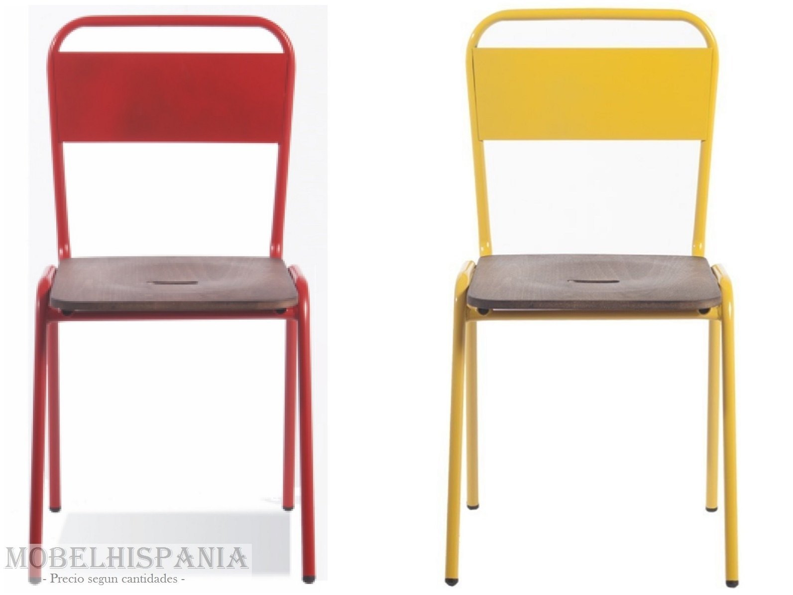 MEMPHIS 3 Silla industrial amarilla
