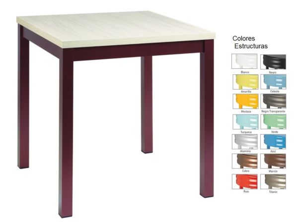 414 mesa aluminio melamina