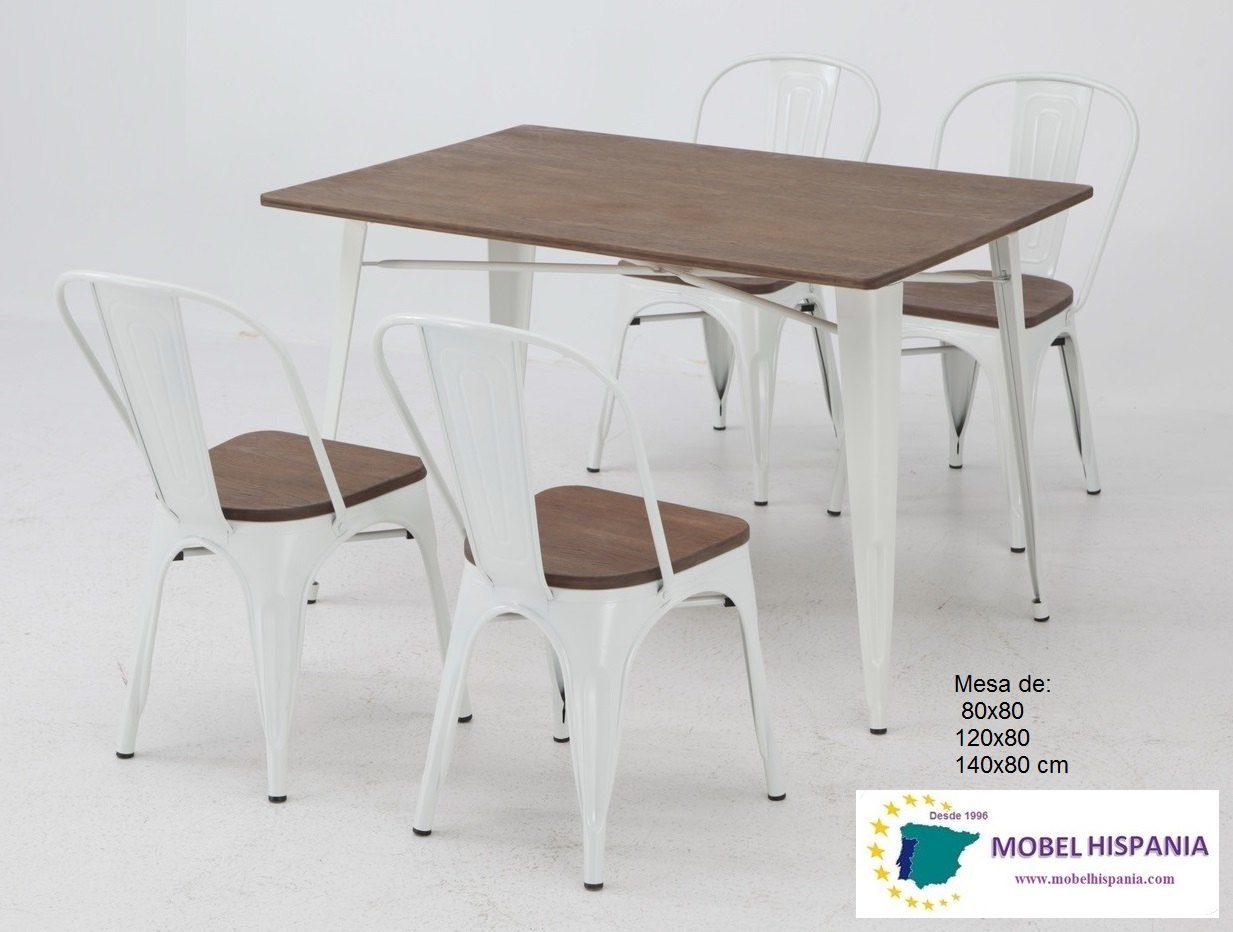 1413B mesa metalica bamboo