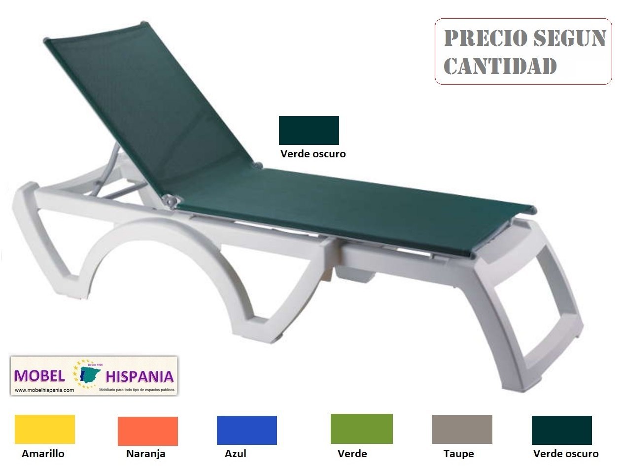 JAMAICA Beach tumbona polipropileno naranja 08