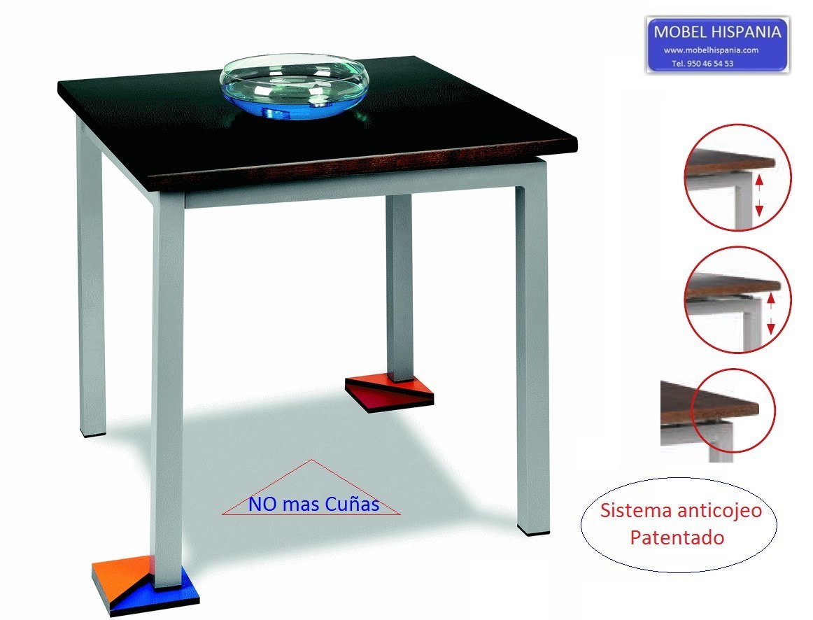 3510 mesa aluminio nunca cojea madera