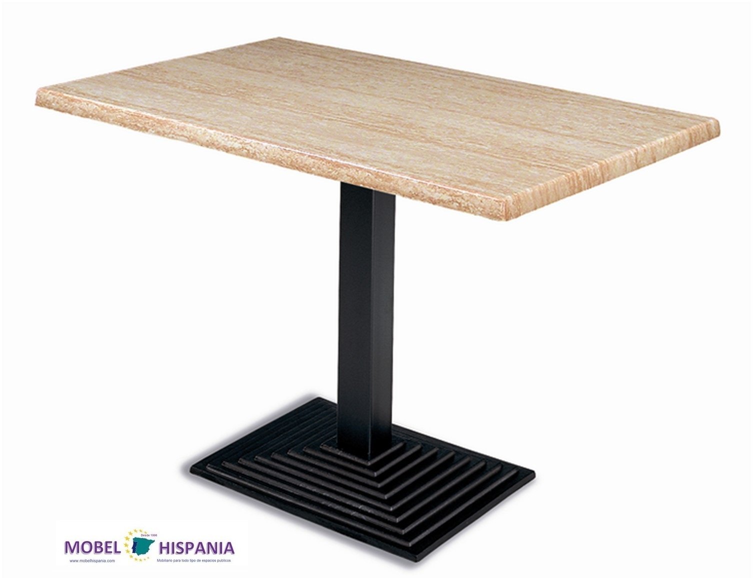 epoca mesa fundicion hierro rectangular