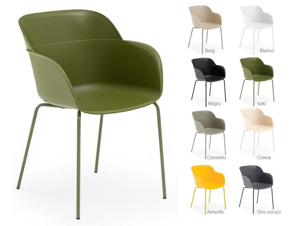 SHELL sillon pintado verde kaki 2 2