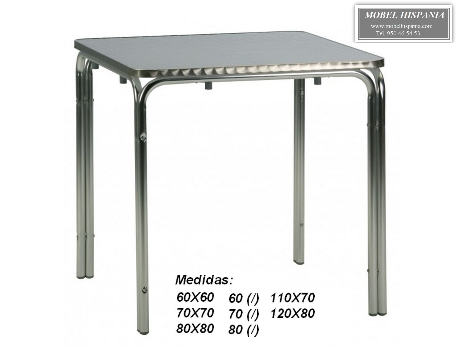 doble-tubo-mesa-cuadrada-aluminio-inoxidable-terraza doble tubo mesa cuadrada aluminio inoxidable terraza