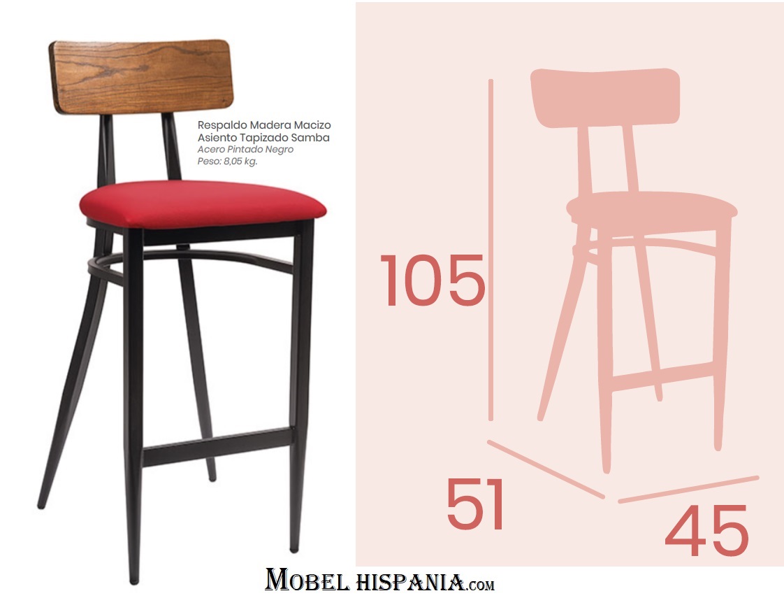287 taburete metal tapizado samba 02