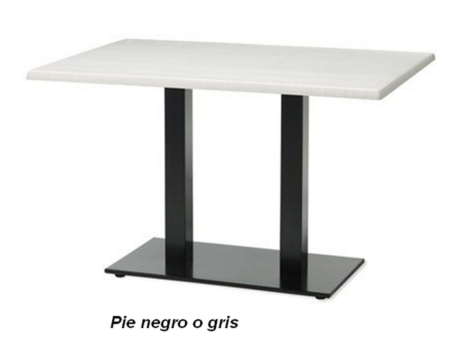 8933 Mesa doble columna inoxidable melamina mobel hispania 02