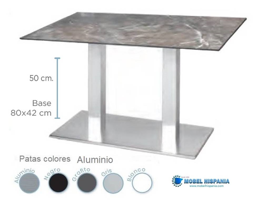 9850 mesa aluminio baja d