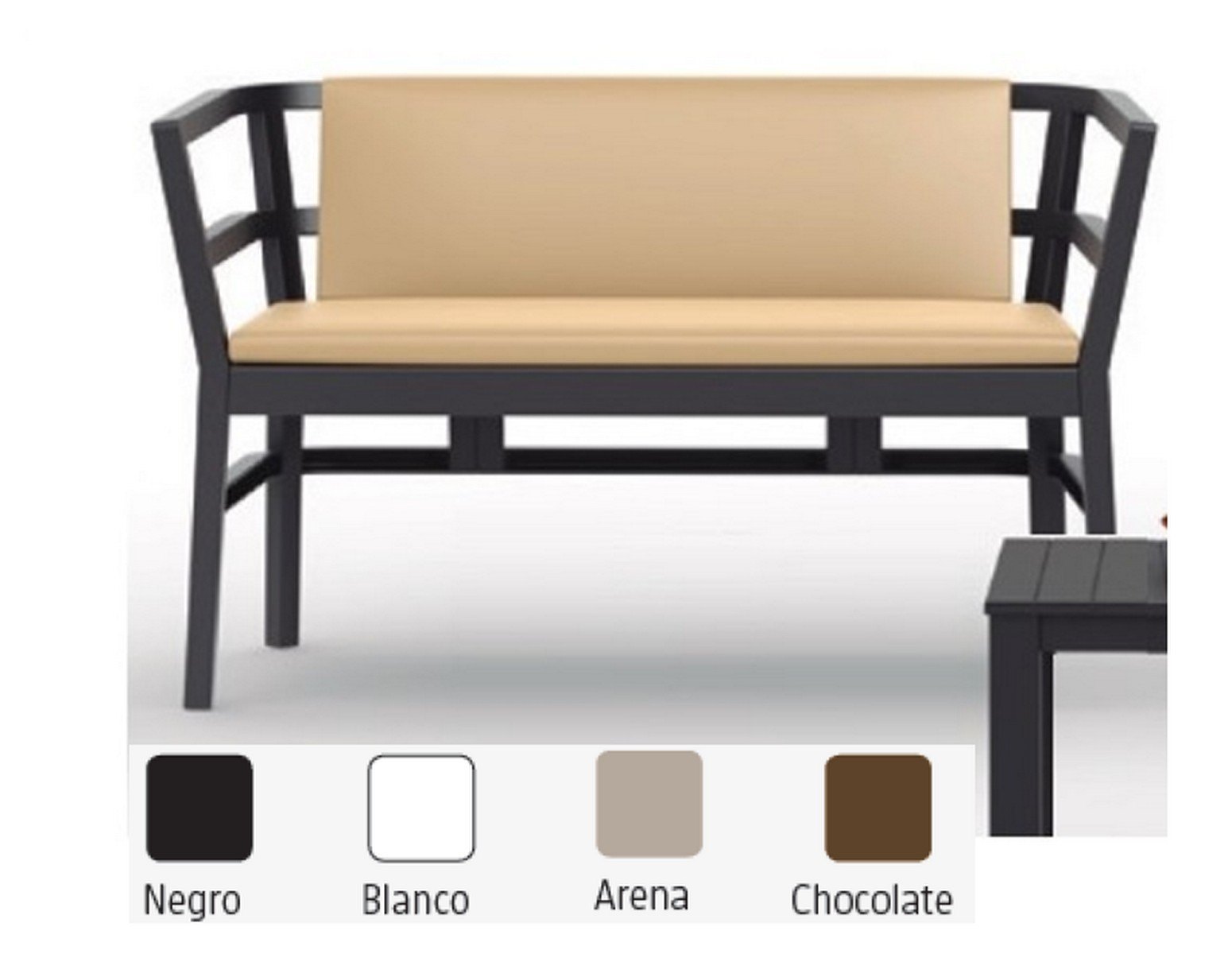 clik clack sofas negro interior terraza cojin 1