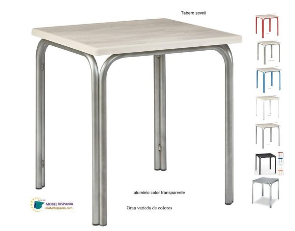 382 mesa aluminio tablero melamina nogal 03