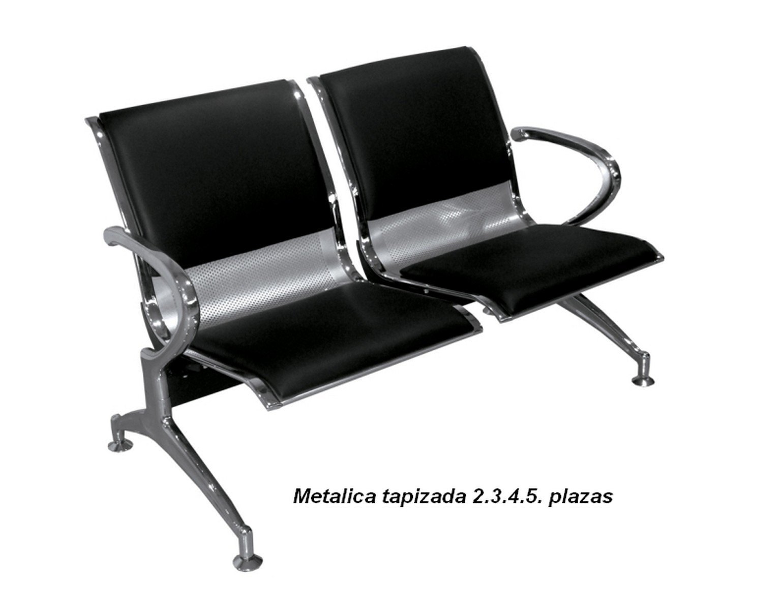 ala bancada metalica 3plazas tapizada mesa 02