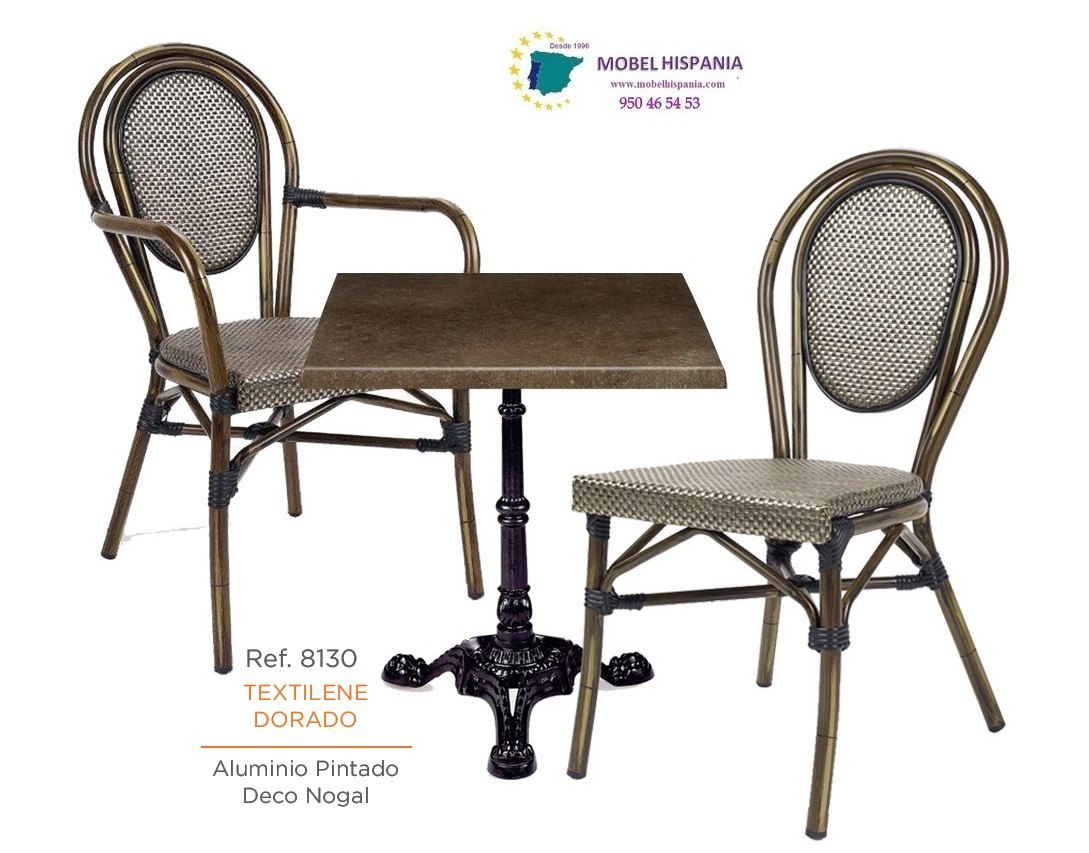 8130 silla aluminio nogal textilene negro 03 1