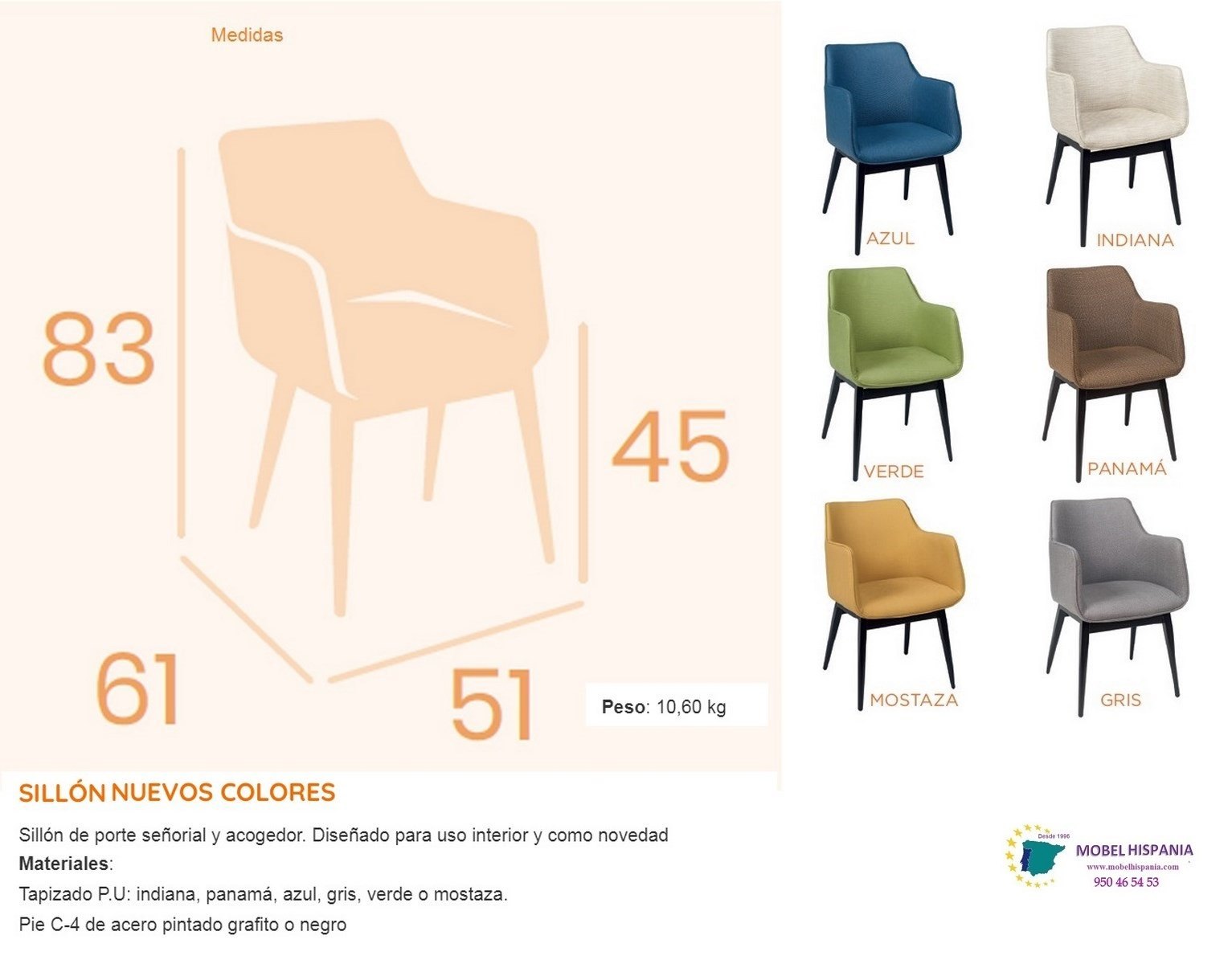 RB6629 Sillon metal negro verde 2 12