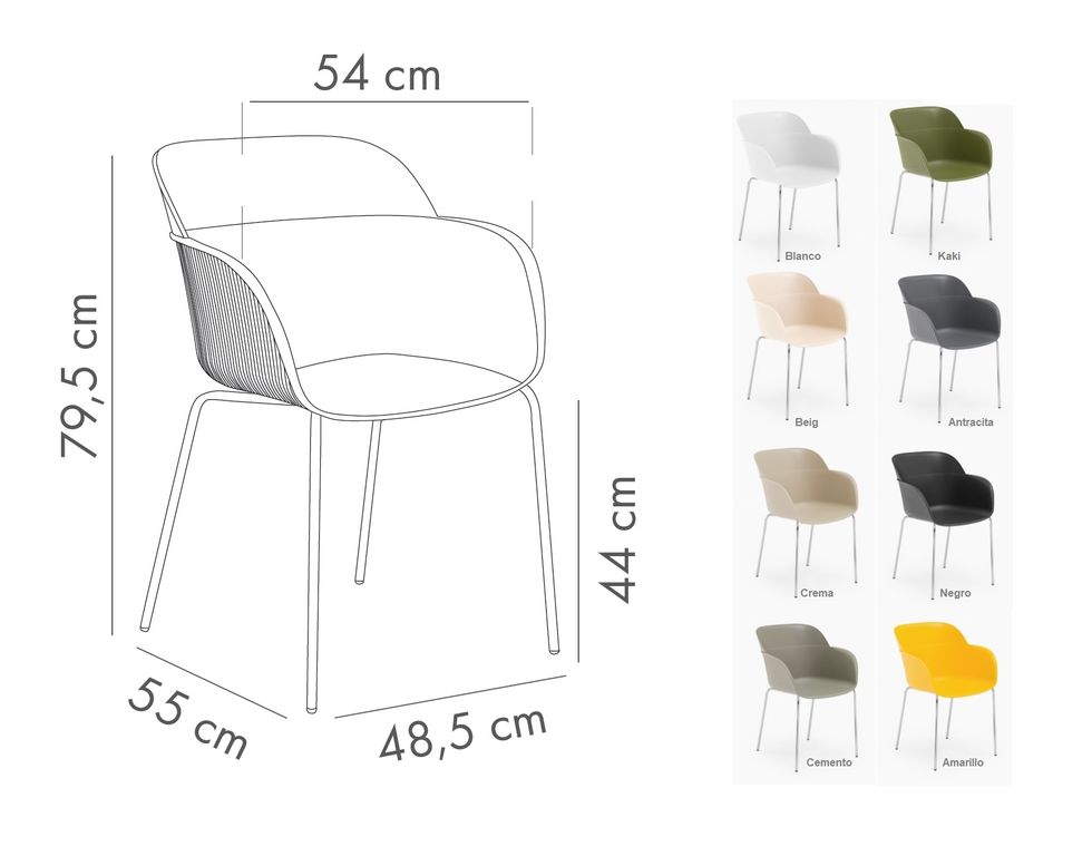 SHELL sillon cromado blanco 2 09 2