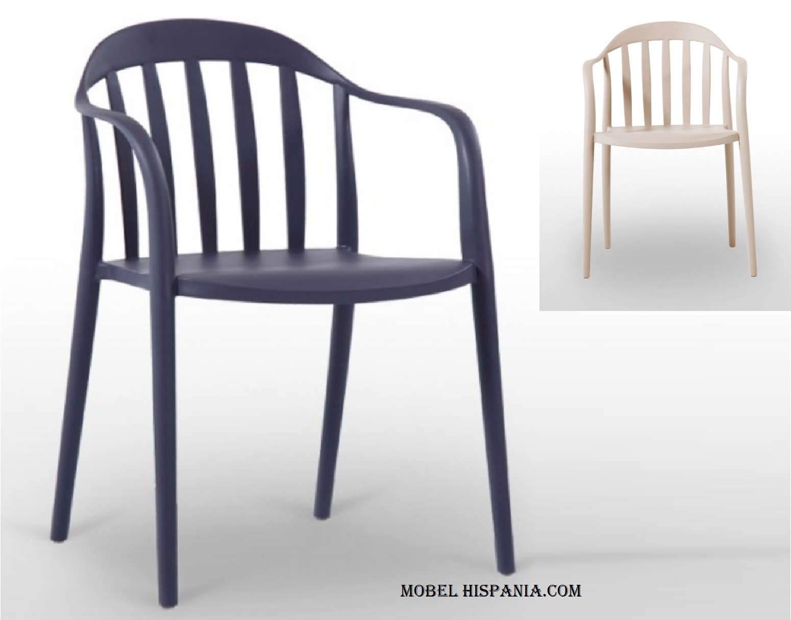 COR209-Sillon-polipropileno-antracita COR209 Sillon polipropileno antracita