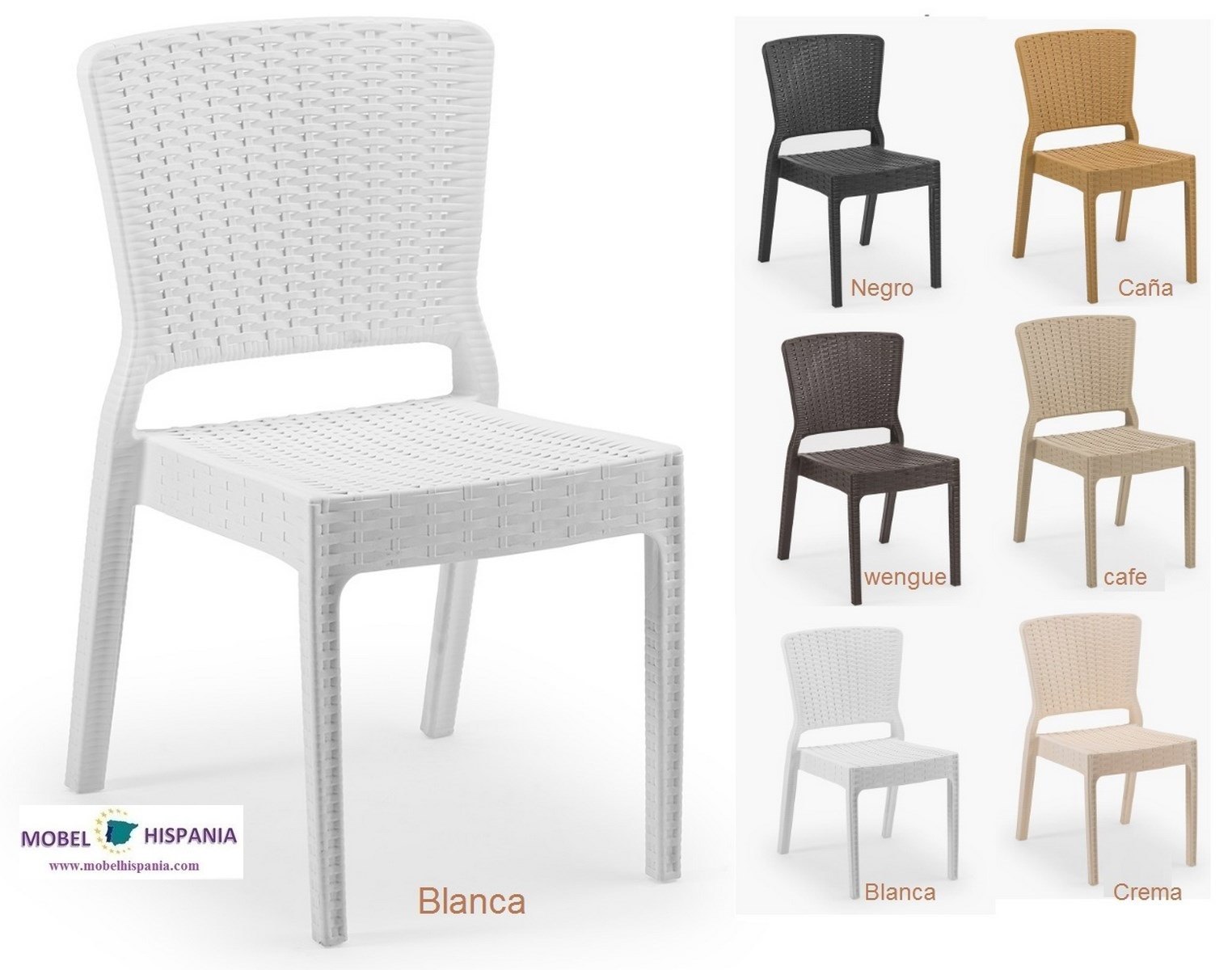 SANTONI silla polipropileno blanca 3 03 2