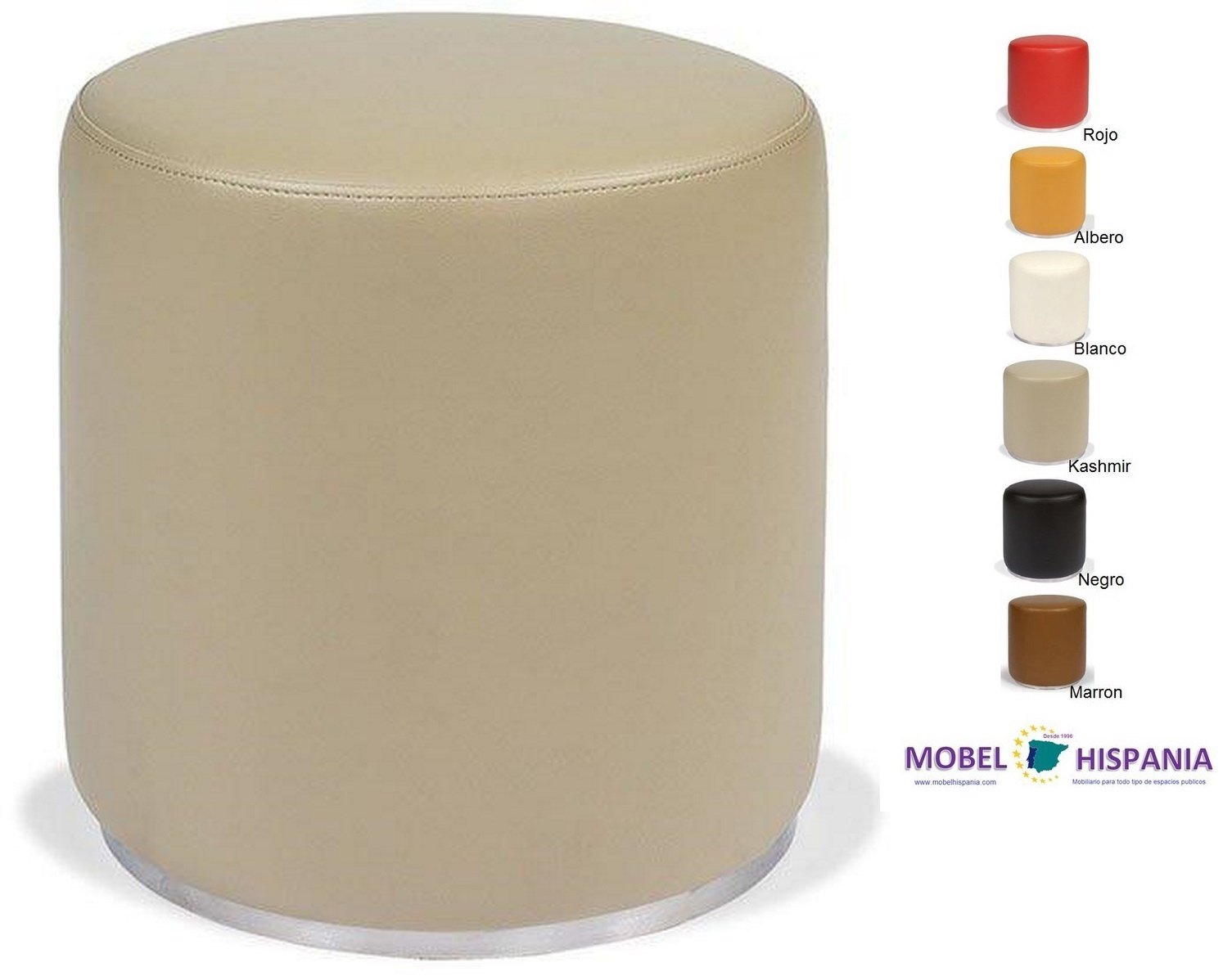 Puf redondo kashmir