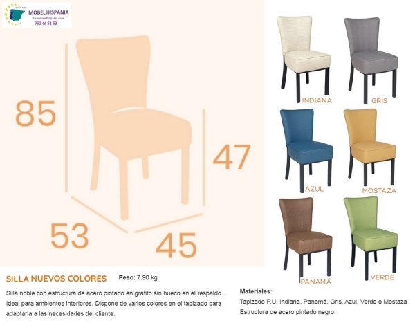 RB6628 silla metal gris 01