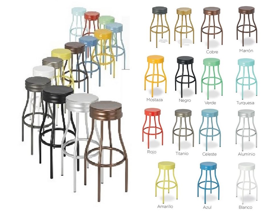 5551 taburete combina dorado