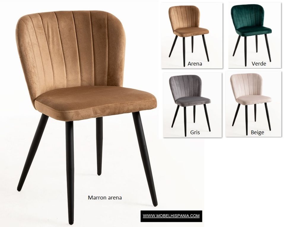 Kurt Terciopelo marron arena colores 1