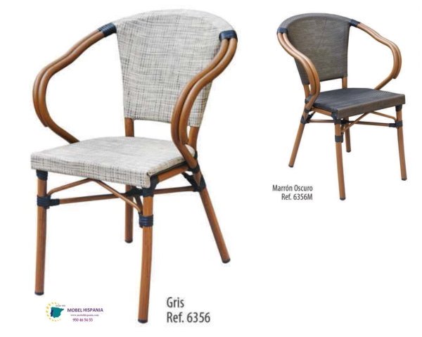 6356 silla aluminio teka gris 2