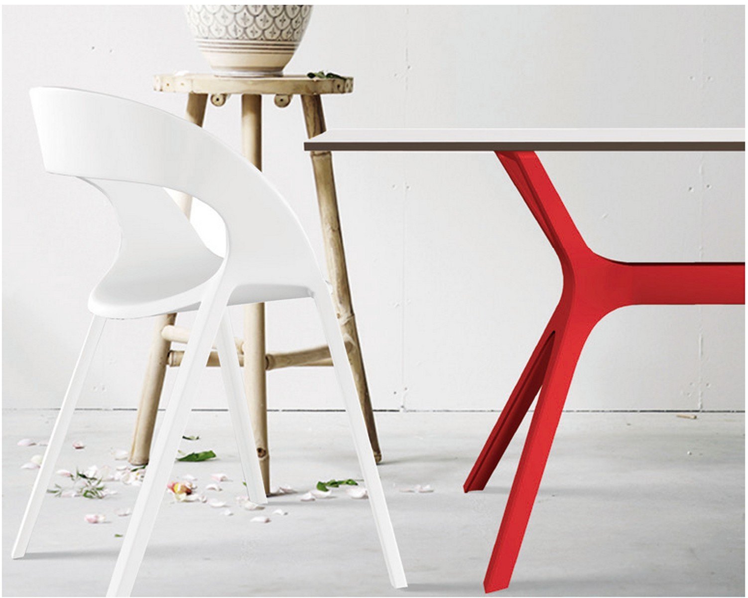 vela mesa diseno rectangular cristal rojo 01