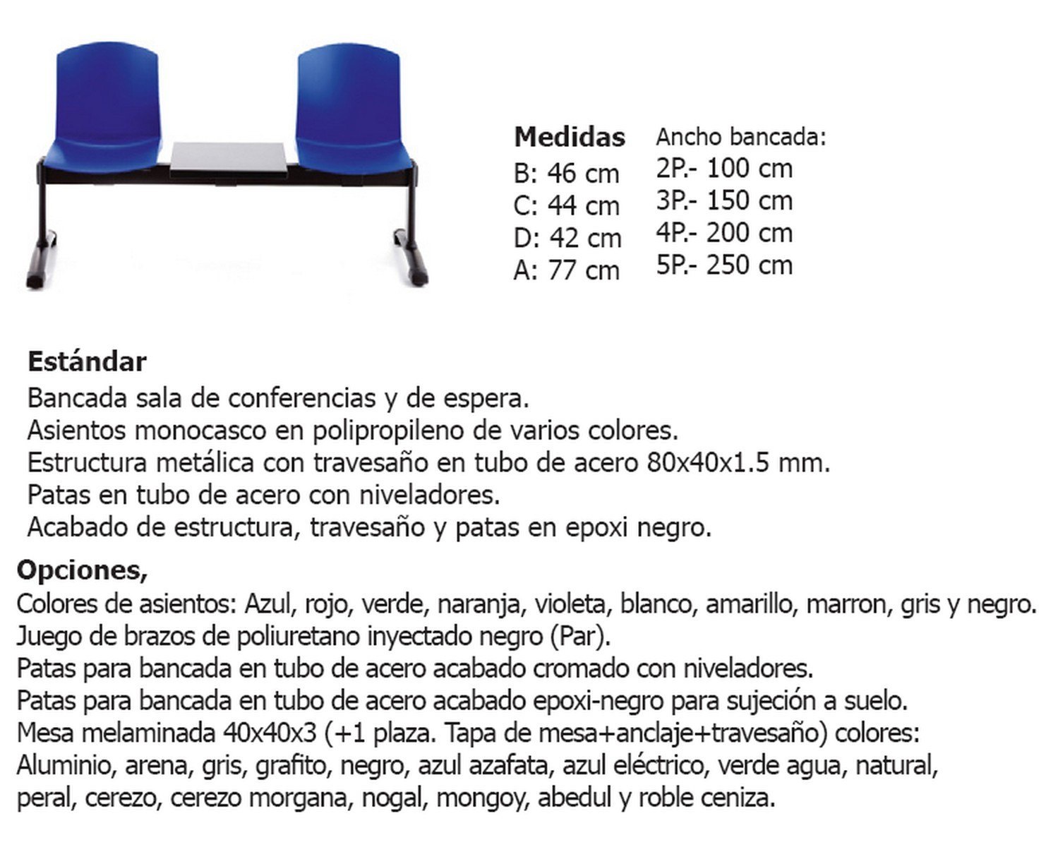 pull bancada salas espera plastico 08