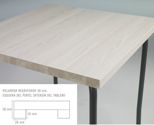 RB.6772 Mesa acero negro tablero melamina roble joplin 08